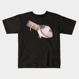 Toilet Paper Roll Hedgehog Kids T-Shirt